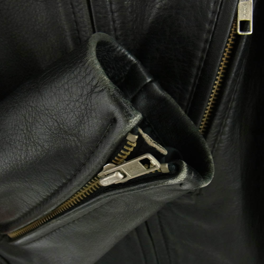 KADOYA カドヤ シングル ライダース バイカー レザー ジャケット ブラック系 L【中古】