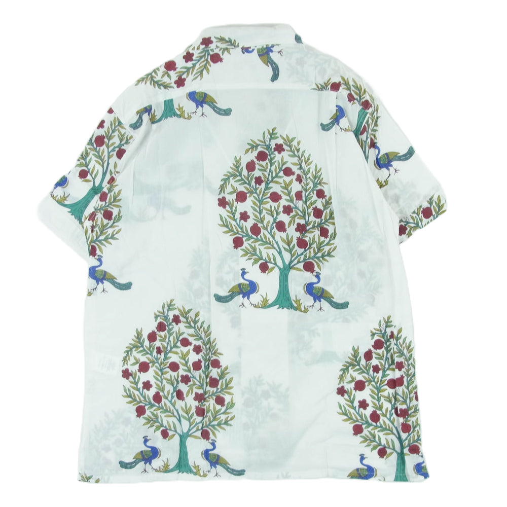 Engineered Garments エンジニアードガーメンツ CAMP SHIRT 総柄 キャンプ シャツ 半袖 ホワイト系 M【中古】