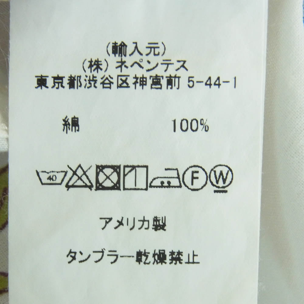 Engineered Garments エンジニアードガーメンツ CAMP SHIRT 総柄 キャンプ シャツ 半袖 ホワイト系 M【中古】