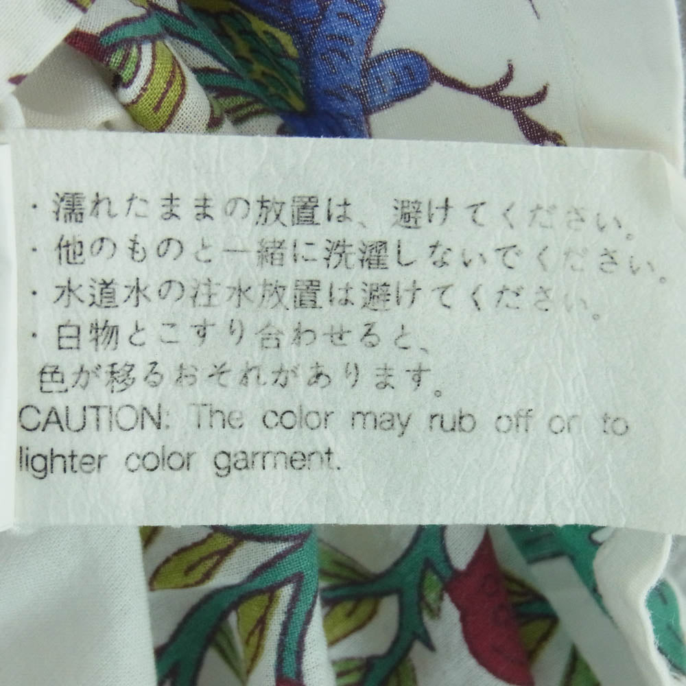 Engineered Garments エンジニアードガーメンツ CAMP SHIRT 総柄 キャンプ シャツ 半袖 ホワイト系 M【中古】