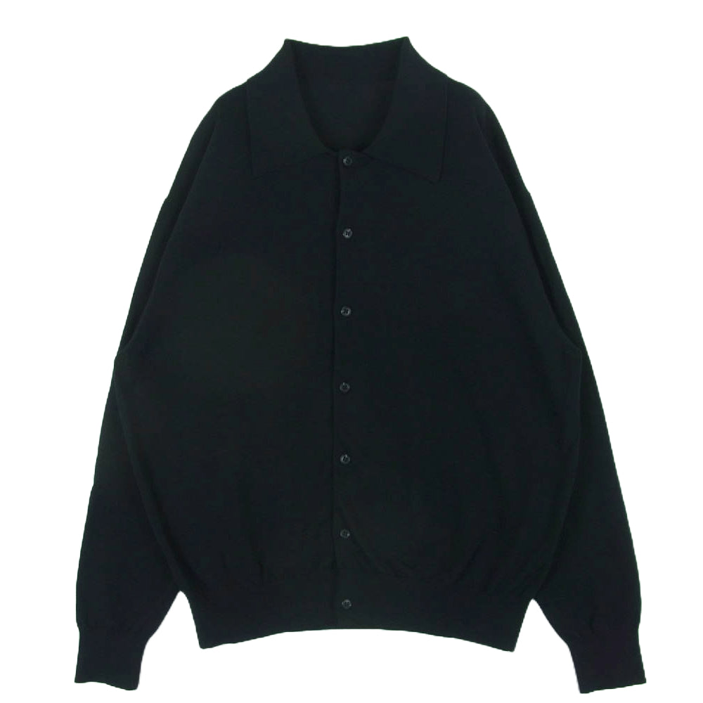 SOPHNET. ソフネット 24SS SOPH-240061 KNIT POLO CARDIGAN ニット ポロ カーディガン ブラック系 M【中古】