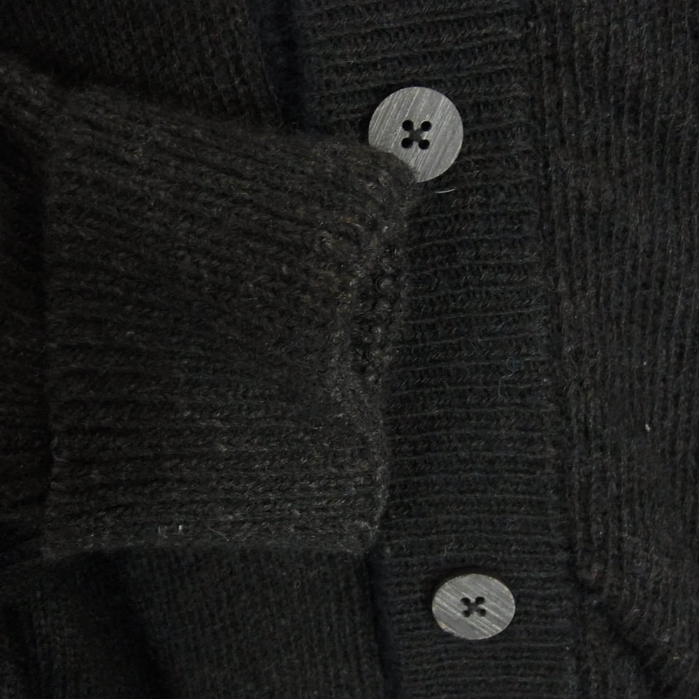 マーティーアンドサンズ MT2303-0105 CN CARDIGAN 強撚ひょっとこ ヒョットコ クルーネック カーディガン ブラック系 3【中古】