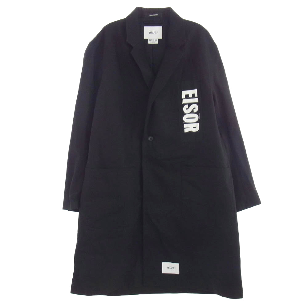 WTAPS ダブルタップス × MINEDENIM マインデニム × 24AW 242TQMYD-JKM01S Denim Single Coat デニム シングル コート ブラック系 02【中古】