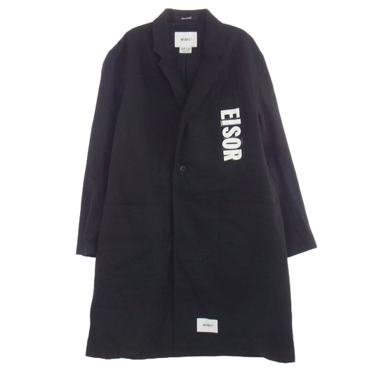WTAPS ダブルタップス × MINEDENIM マインデニム × 24AW 242TQMYD-JKM01S Denim Single Coat デニム シングル コート ブラック系 02【中古】