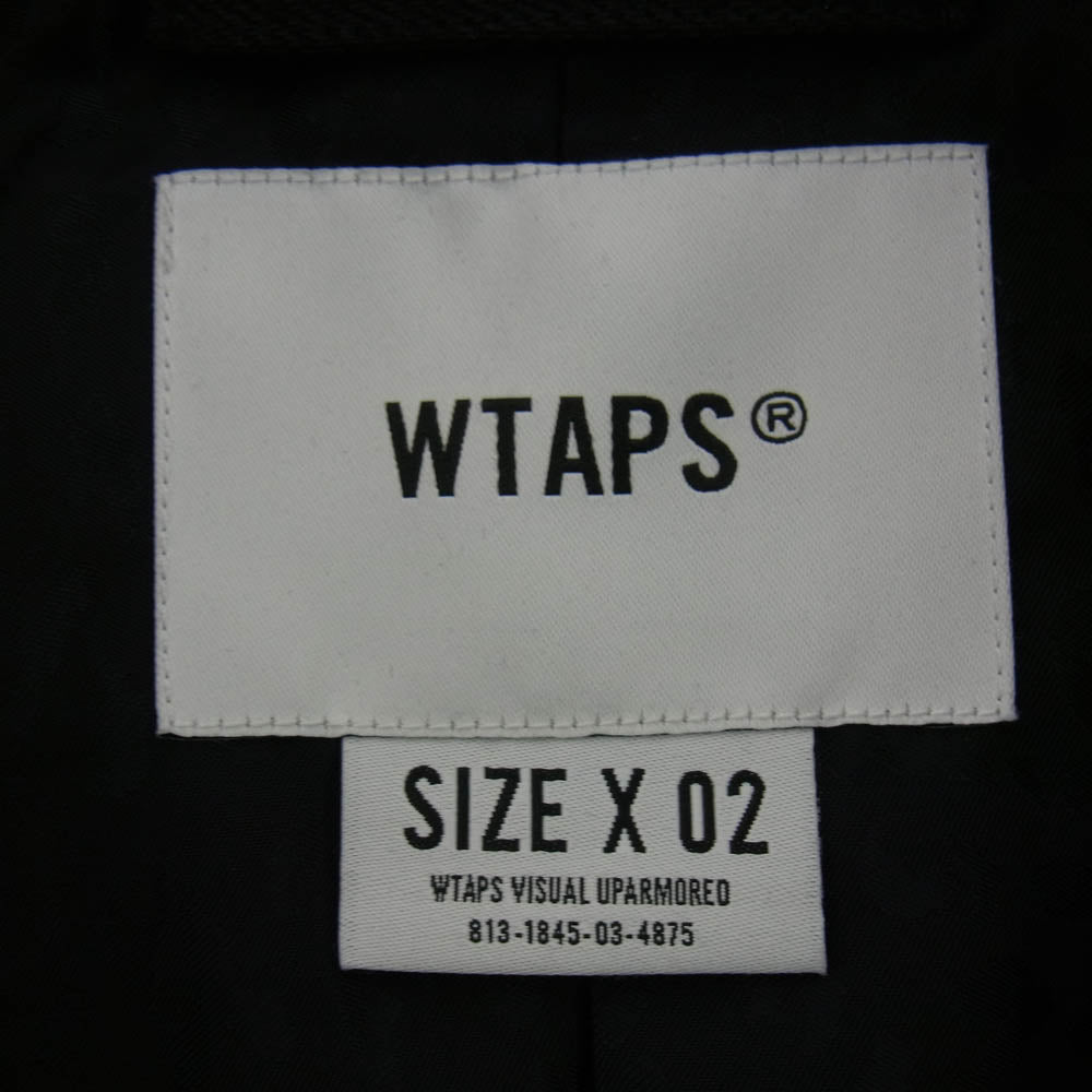 WTAPS ダブルタップス × MINEDENIM マインデニム × 24AW 242TQMYD-JKM01S Denim Single Coat デニム シングル コート ブラック系 02【中古】