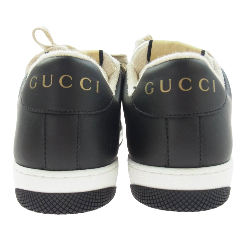 GUCCI グッチ GG SCREENER スクリーナー ローカット スニーカー ブラック系 ホワイト系 7.5【新古品】【未使用】【中古】
