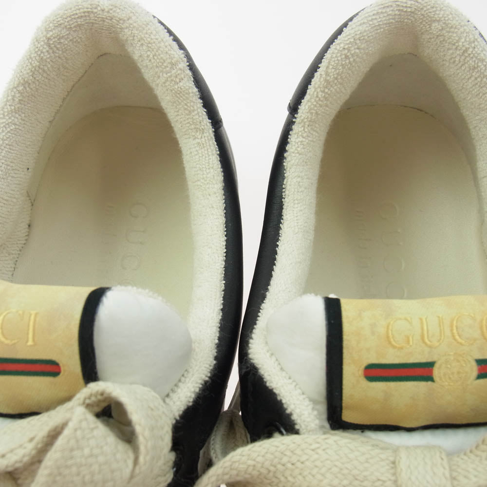 GUCCI グッチ GG SCREENER スクリーナー ローカット スニーカー ブラック系 ホワイト系 7.5【新古品】【未使用】【中古】