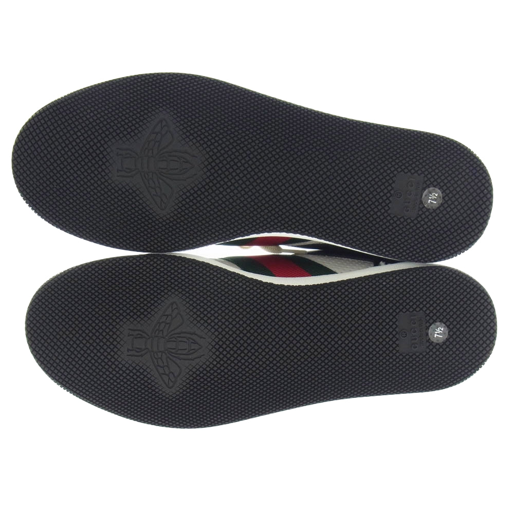 GUCCI グッチ GG SCREENER スクリーナー ローカット スニーカー ブラック系 ホワイト系 7.5【新古品】【未使用】【中古】