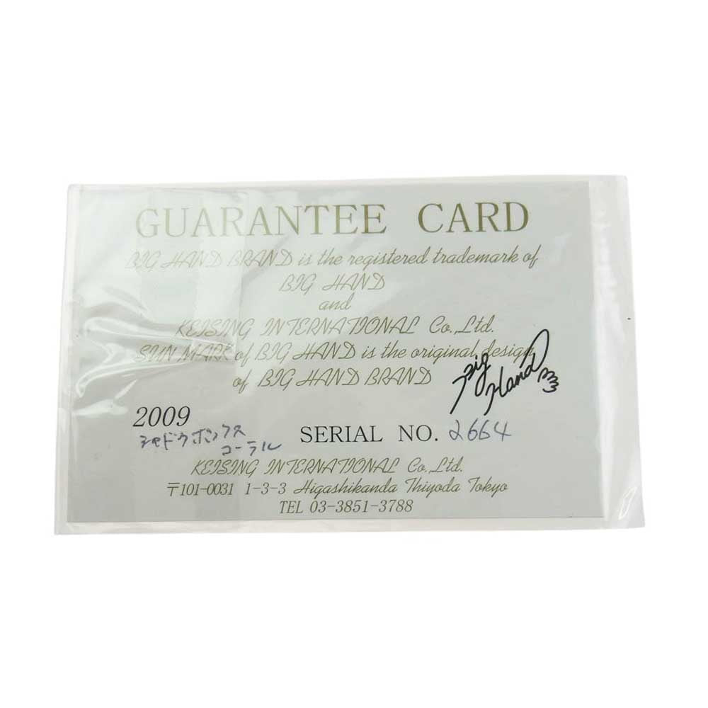 BIGHAND ビッグハンド シャドウBOX コーラル ペンダント トップ シルバー系【中古】