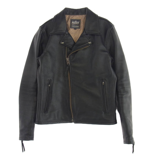 KADOYA カドヤ TWR-2 ダブルライダース レザー ジャケット ブラック系 L【中古】