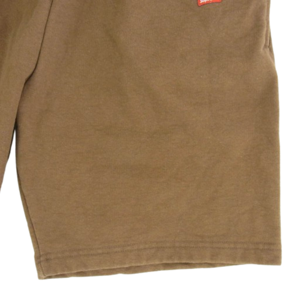 Supreme シュプリーム 23AW SMALL BOX LOGO SWEAT SHORT スモール ボックス ロゴ スウェット ショート パンツ ハーフパンツ ブラウン系 M【中古】