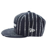 Supreme シュプリーム 19SS Text Stripe New Era テキスト ストライプ ニューエラ ボックス ロゴ キャップ 帽子 ダークネイビー系 57.7cm【極上美品】【中古】