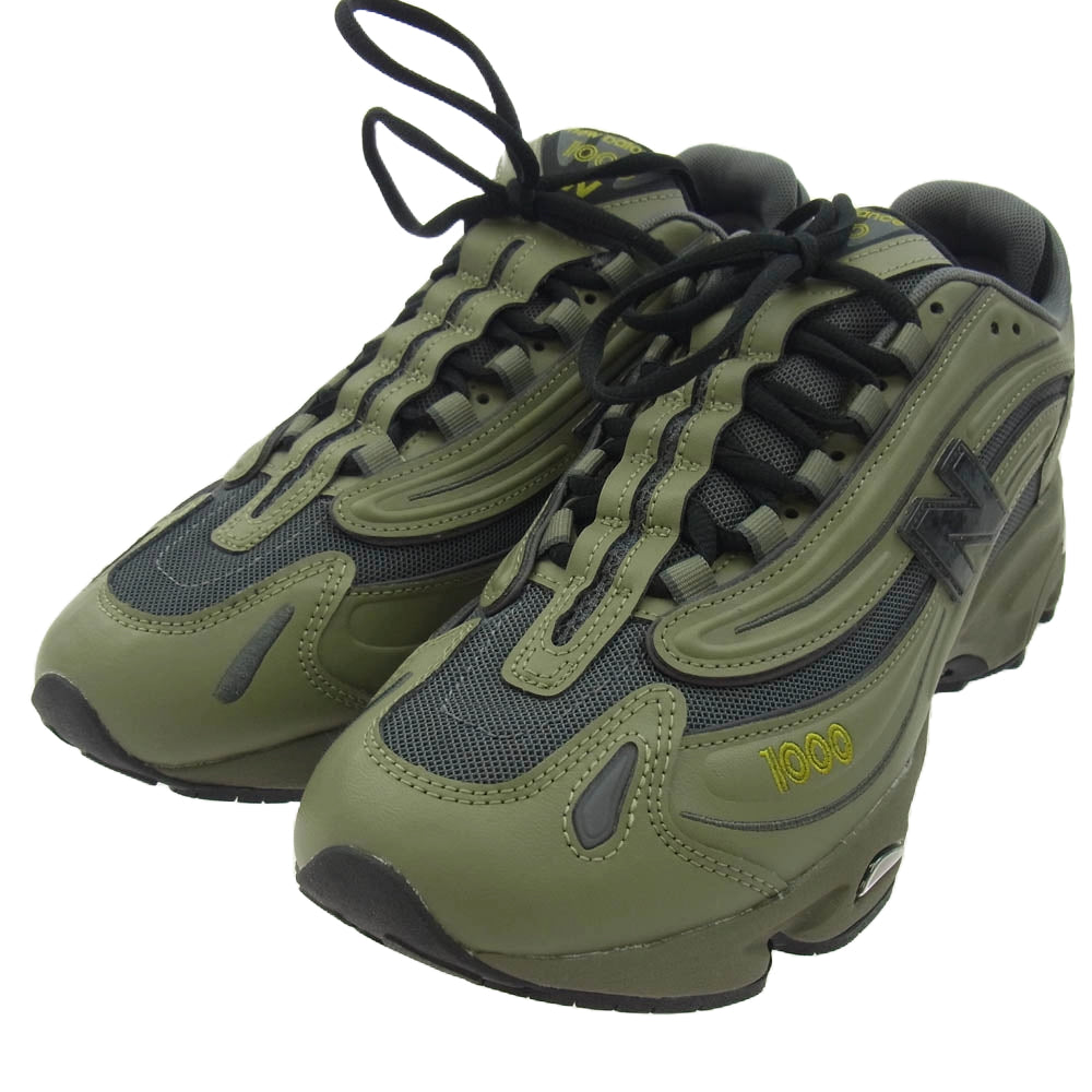 NEW BALANCE ニューバランス M1000EA DARK OLIVE ダーク オリーブ ローカット スニーカー カーキ系 27.5cm【極上美品】【中古】