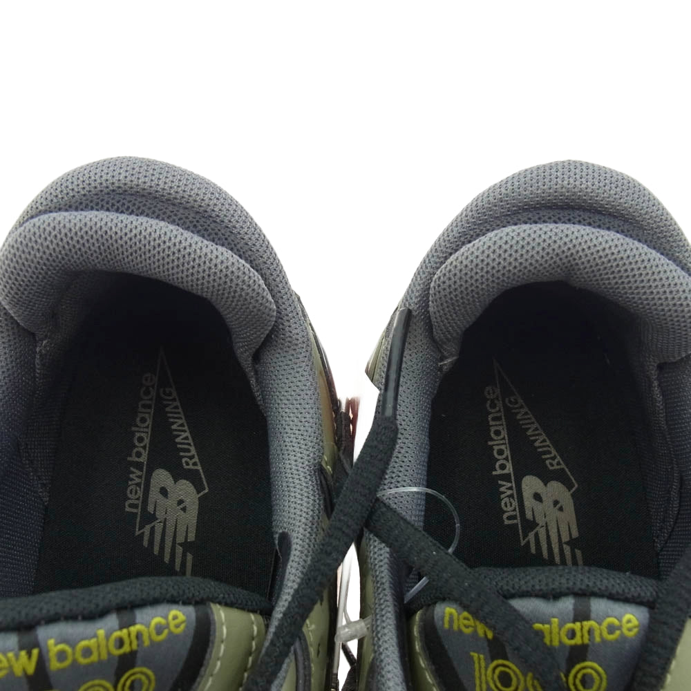 NEW BALANCE ニューバランス M1000EA DARK OLIVE ダーク オリーブ ローカット スニーカー カーキ系 27.5cm【極上美品】【中古】