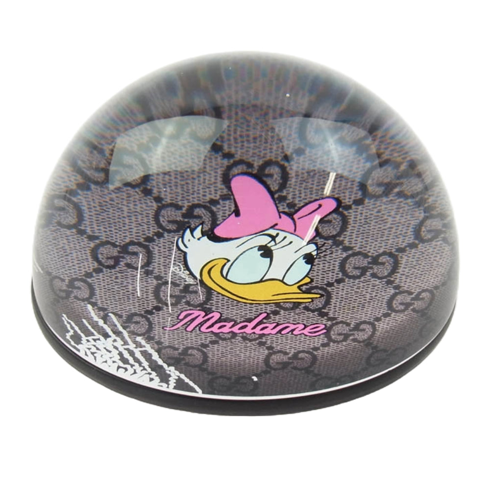 GUCCI グッチ × DISNEY ディズニー デイジー ペーパーウェイト クリア系【美品】【中古】