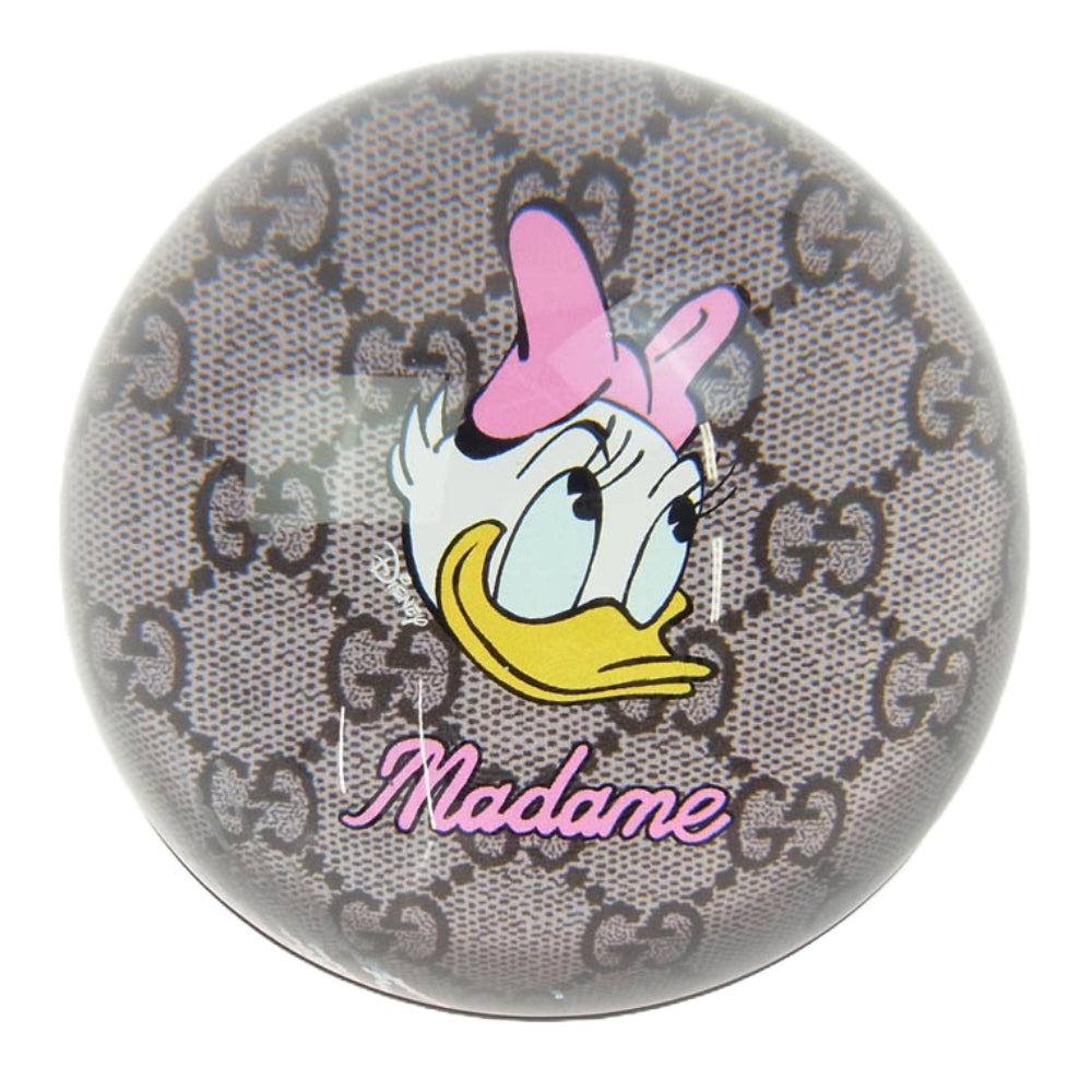 GUCCI グッチ × DISNEY ディズニー デイジー ペーパーウェイト クリア系【美品】【中古】