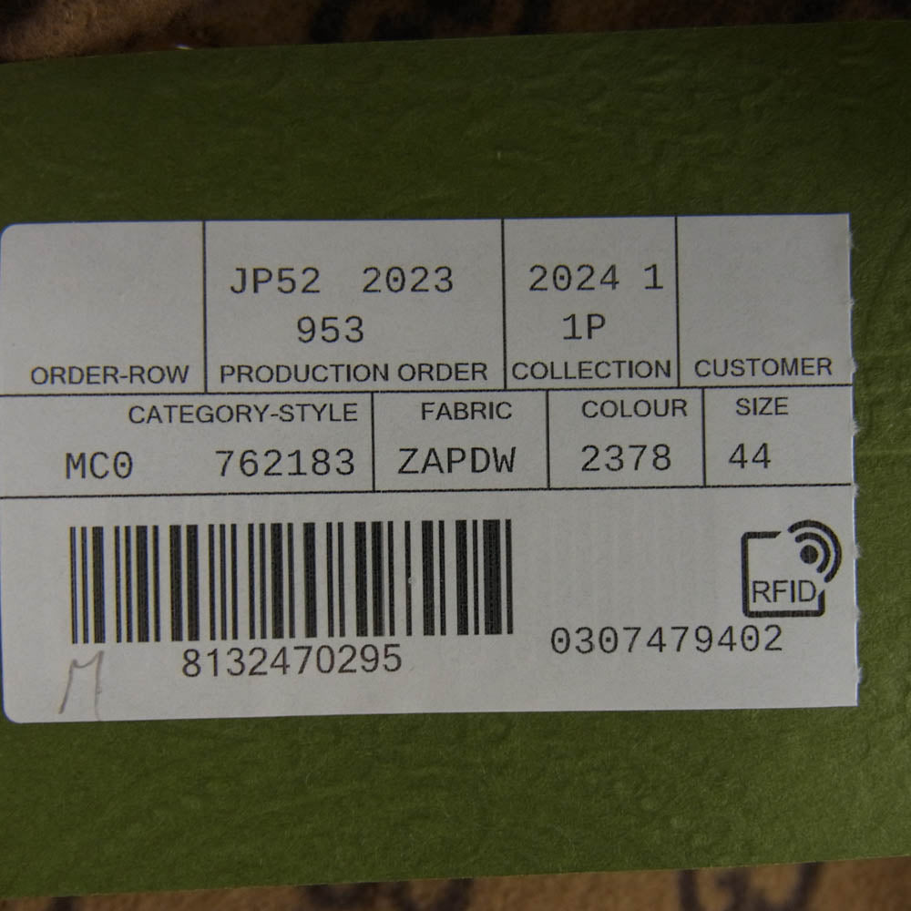 GUCCI グッチ 24SS 762183 ZAPDW GGウール フランネル パデッド 長袖シャツ ブラウン系 44【美品】【中古】