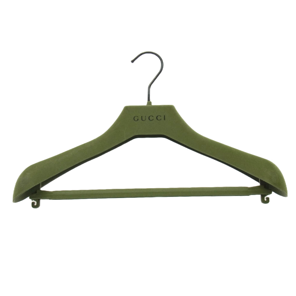 GUCCI グッチ 24SS 762183 ZAPDW GGウール フランネル パデッド 長袖シャツ ブラウン系 44【美品】【中古】