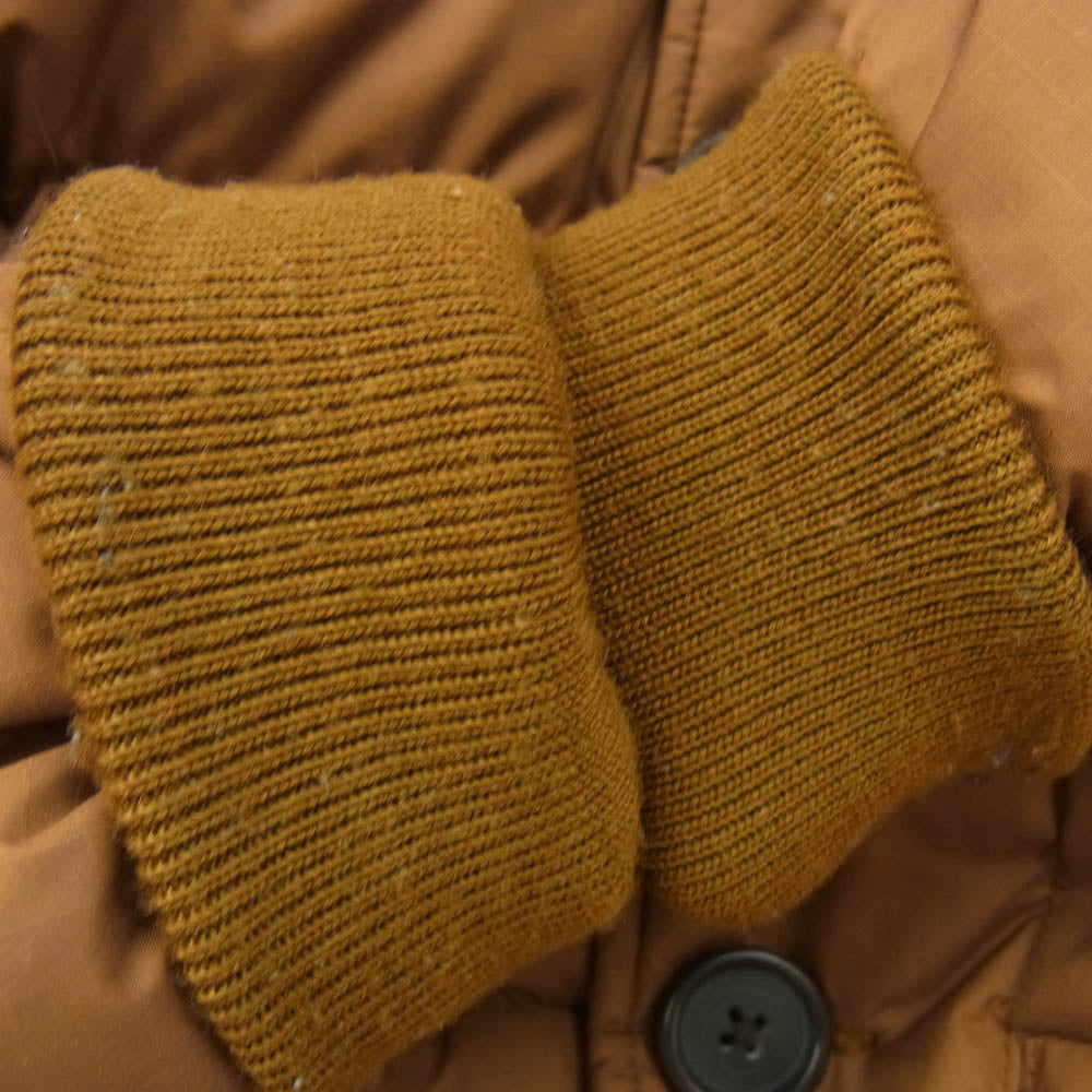 Eddie Bauer エディー・バウアー 日の出タグ 復刻 KARAKORAM カラコラム フーデッドダウンジャケット ファーフード付 ブラウン系 S【中古】