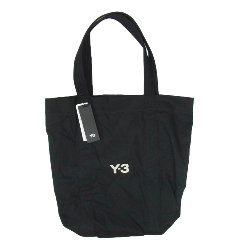 Y-3 Yohji Yamamoto ワイスリー ヨウジヤマモト JJ3957 C TOTE ロゴプリント トートバッグ ブラック系【新古品】【未使用】【中古】