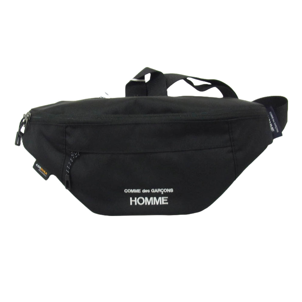 COMME des GARCONS HOMME コムデギャルソンオム 25SS HO-K 291 Polyester Cordura Waist Bag エステルコーデュラ ボディバッグ ウエストポーチ ブラック系【新古品】【未使用】【中古】