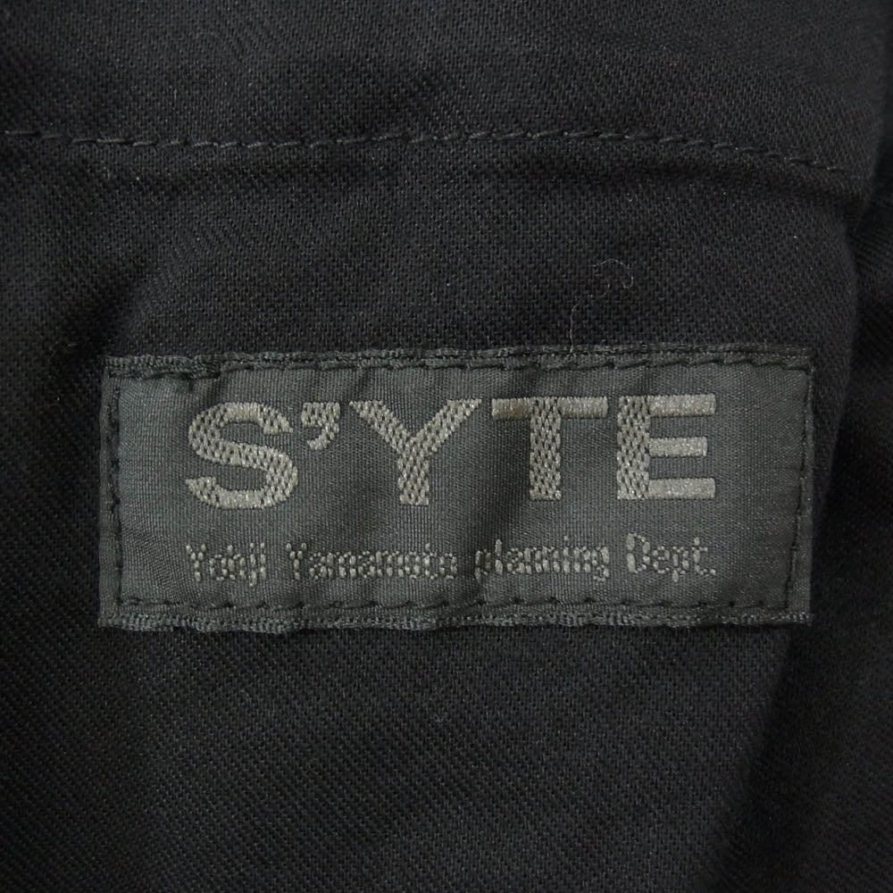 Yohji Yamamoto ヨウジヤマモト S'YTE サイト UY-P15-003 COTTON DRILL CARGO PANTS WITH BELTED HEMS コットン カーゴパンツ ブラック系 3【新古品】【未使用】【中古】