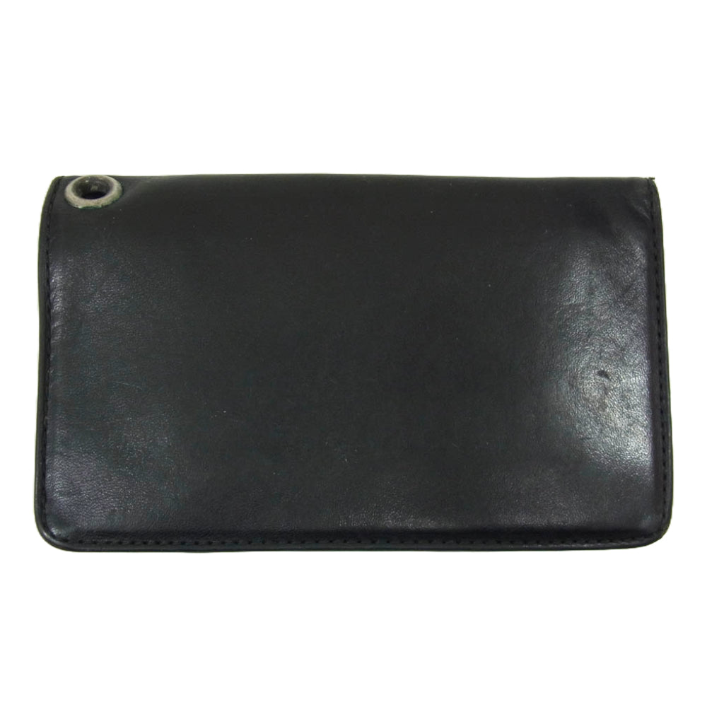 WACKO MARIA ワコマリア × PORTER ポーター TYPE-1 WALLET レザー トラッカー ウォレット ブラック系【中古】
