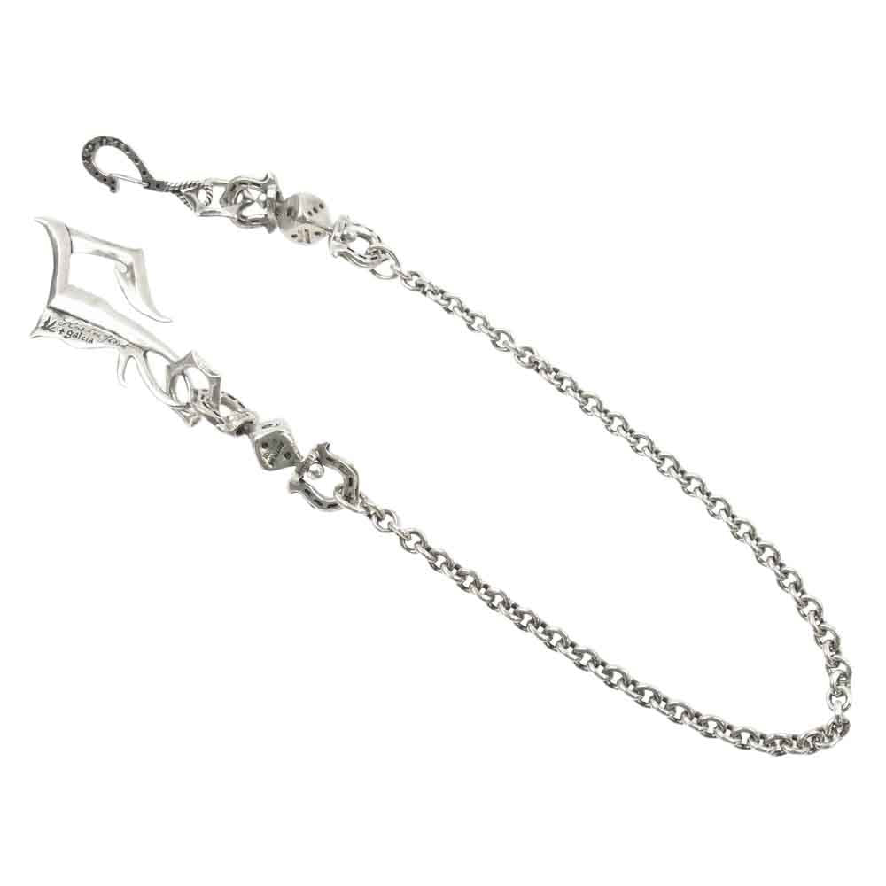 GALCIA ガルシア スワローズ ダイス ウォレットチェーン シルバー系【中古】