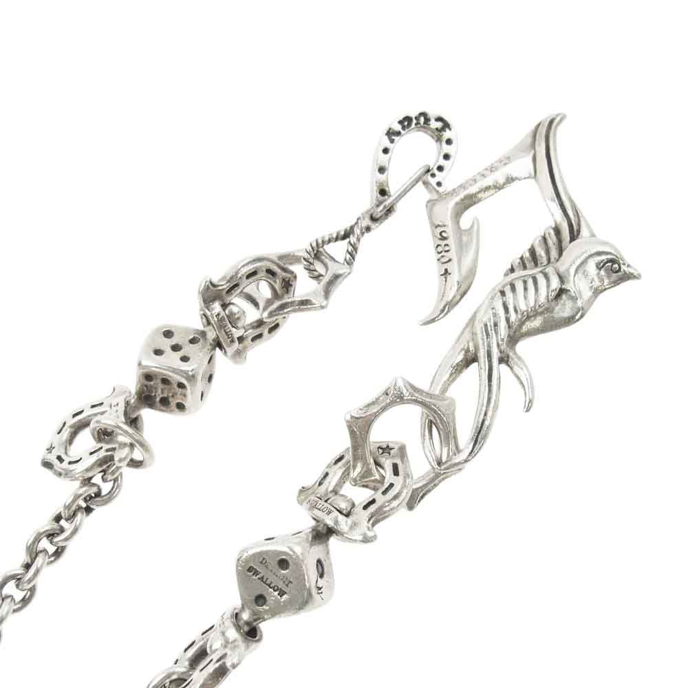 GALCIA ガルシア スワローズ ダイス ウォレットチェーン シルバー系【中古】