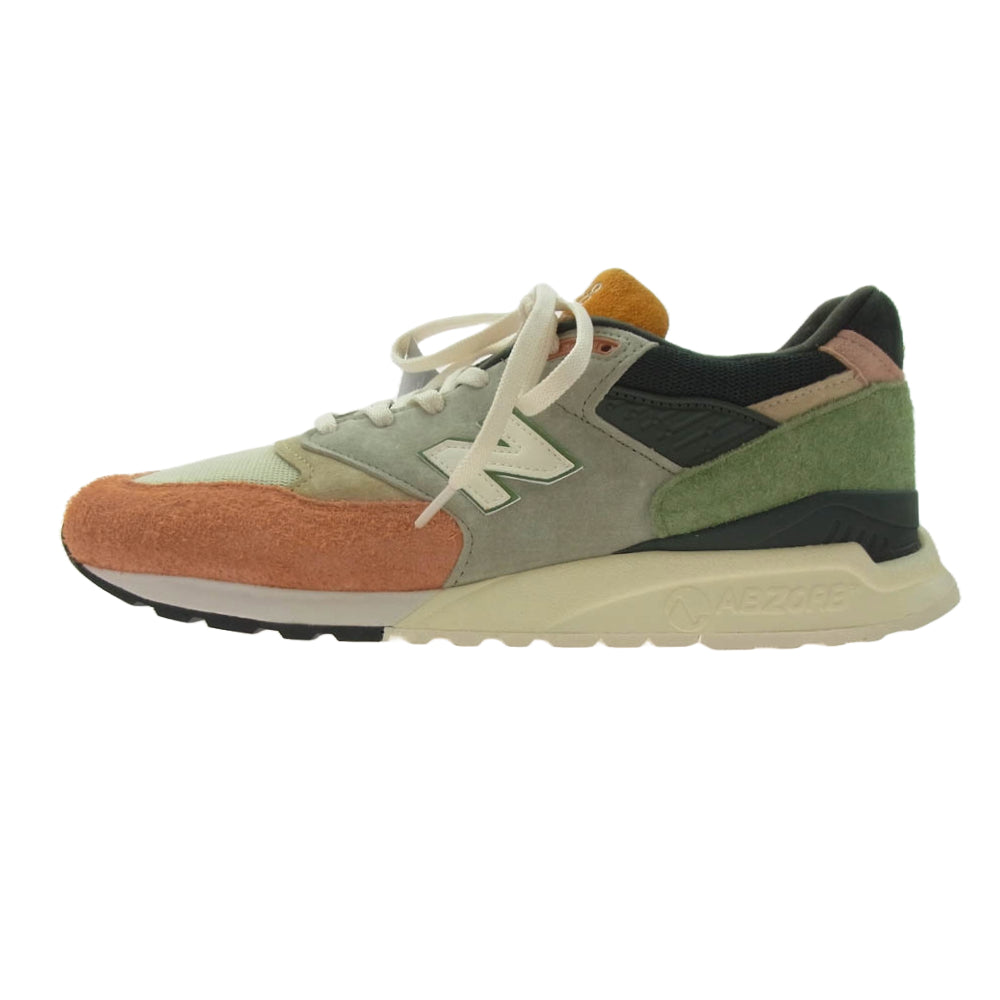 NEW BALANCE ニューバランス × KITH キス U998KT1 Ronnie Fieg and the Frank Lloyd Wright Foundation 998 Aloe Wash Apricot Buff ロニー ファイグ アンド ザ フランク ロイド ライト ファウンデーション アロエウォッシュ アプリコットバフ ローカット スニーカー マルチカラー系 30cm【新古品】【未使用】【中古】