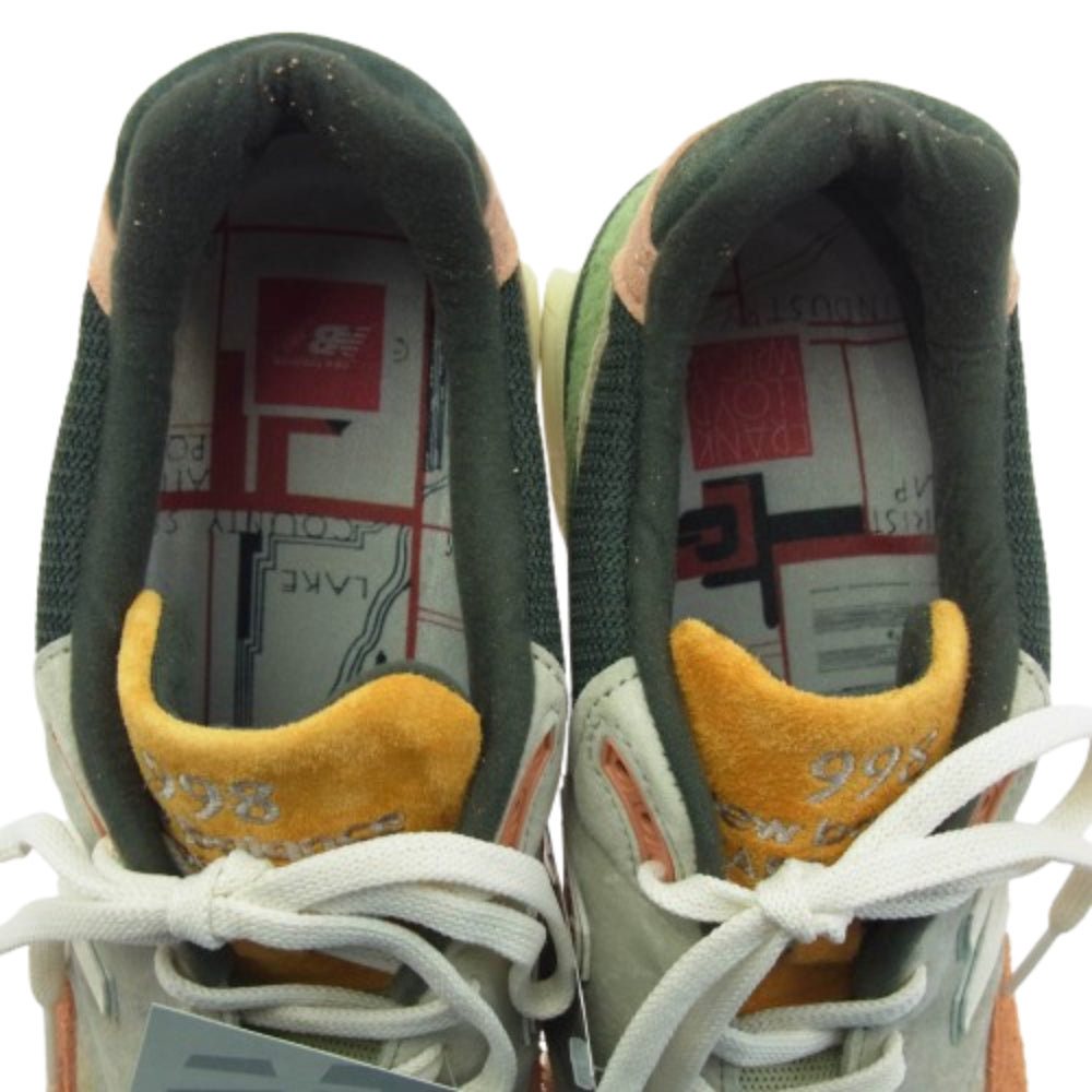 NEW BALANCE ニューバランス × KITH キス U998KT1 Ronnie Fieg and the Frank Lloyd Wright Foundation 998 Aloe Wash Apricot Buff ロニー ファイグ アンド ザ フランク ロイド ライト ファウンデーション アロエウォッシュ アプリコットバフ ローカット スニーカー マルチカラー系 30cm【新古品】【未使用】【中古】