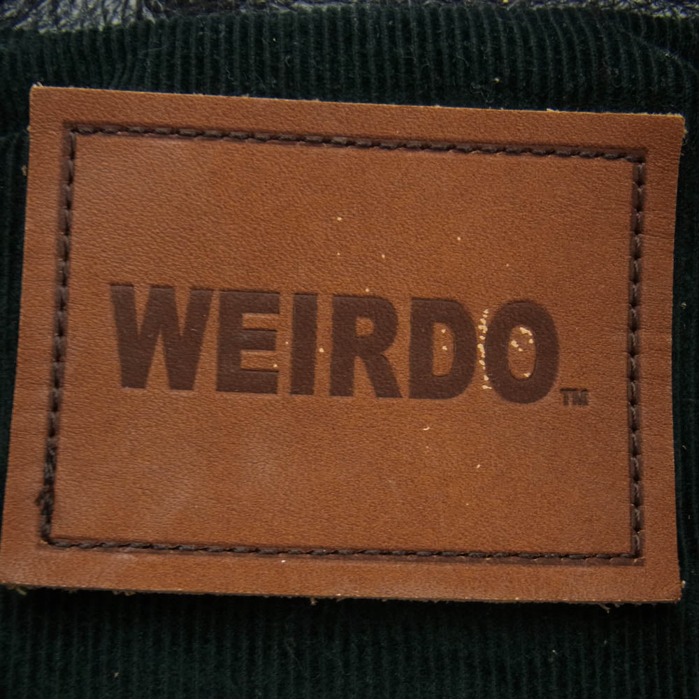 WEIRDO ウィアード WRD-15-AW-01 YETI JACKET イエティ 裏地コーデュロイ 牛革 レザー ジャケット ブラック系 XL【中古】