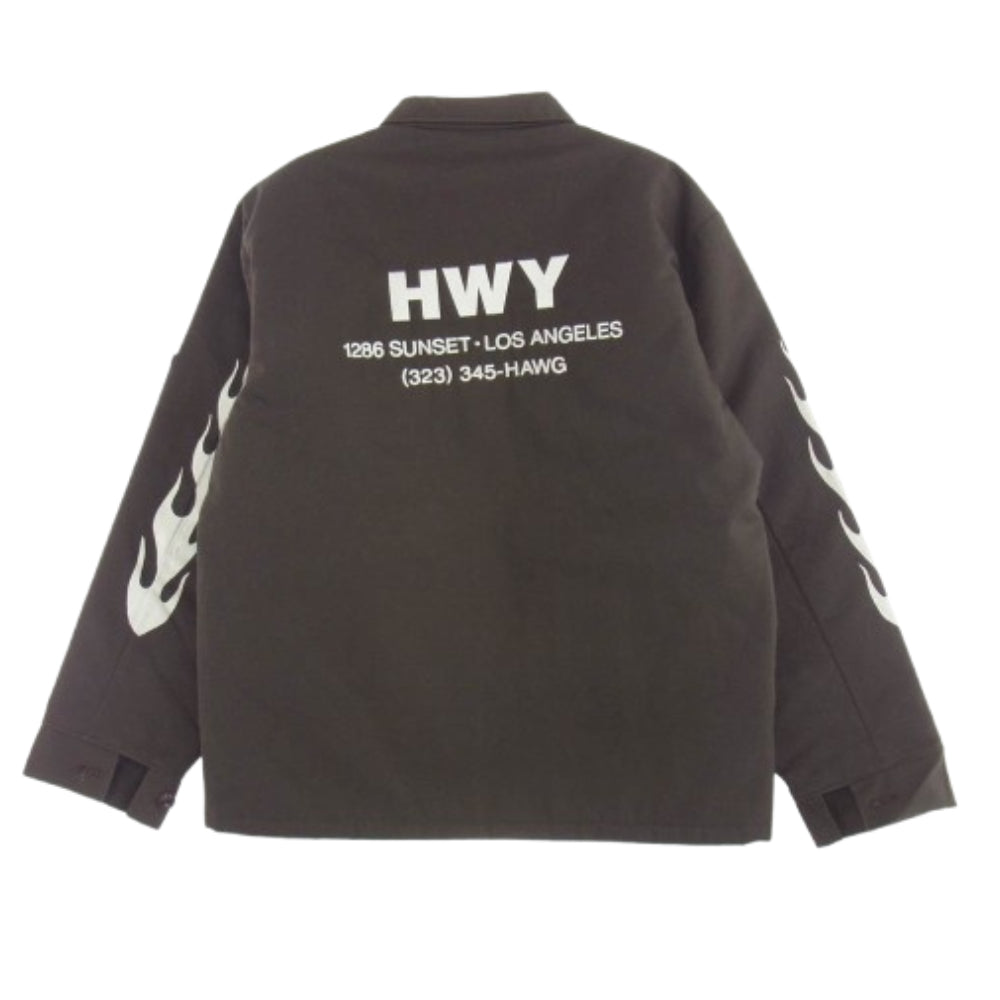 エイチダブリューワイ ×Us Hawg Work Jacket ワッペン ロゴ刺繍  ジャケット ブラウン系 M【中古】
