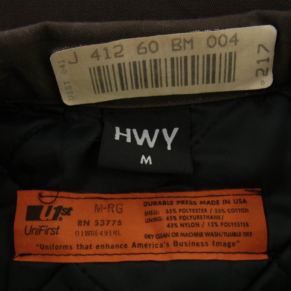 エイチダブリューワイ ×Us Hawg Work Jacket ワッペン ロゴ刺繍  ジャケット ブラウン系 M【中古】