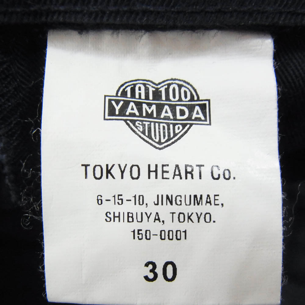 タトゥースタジオヤマダ コットン ワークパンツ ネイビー系 30【中古】