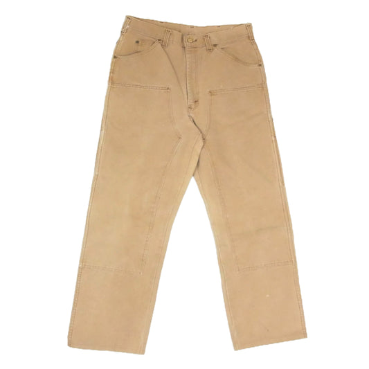 Dickies ディッキーズ USA製 ダブルニー ペインター ダック パンツ ブラウン系 34【中古】