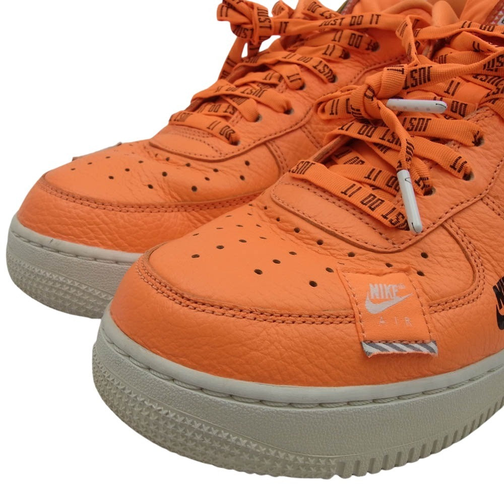 NIKE ナイキ AR7719-800 Air Force 1 Low Just Do It Pack Total Orange エアフォース1 ロー ジャスト ドゥ イット パック スニーカー オレンジ系 27cm【中古】