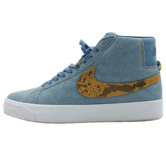 Supreme シュプリーム 22AW DX8421-400 × Nike SB Blazer Mid Denim ナイキ SB ブレーザー ミッド デニム スニーカー 27.5cm【中古】