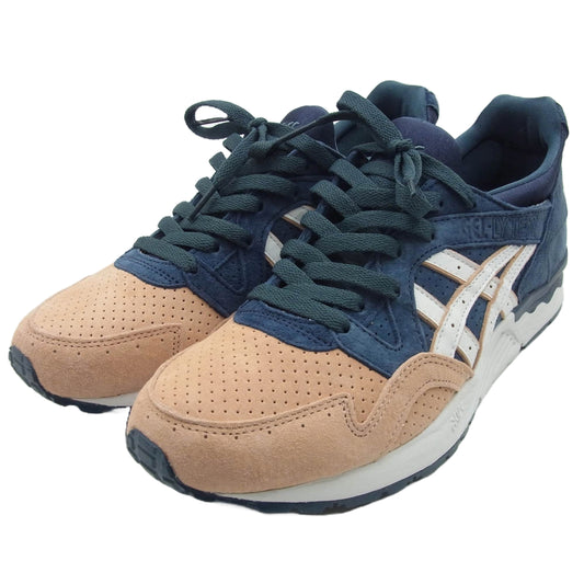 asics アシックス 1201A542-700 × KITH 10TH Gel-Lyte 5 Salmon Toe キス 10TH ゲルライト5 スニーカー ネイビー系 ピンク系 27cm【極上美品】【中古】