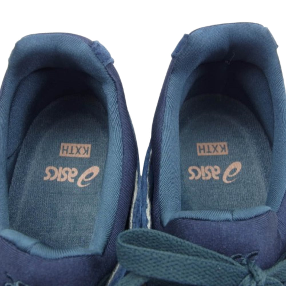 asics アシックス 1201A542-700 × KITH 10TH Gel-Lyte 5 Salmon Toe キス 10TH ゲルライト5 スニーカー ネイビー系 ピンク系 27cm【極上美品】【中古】