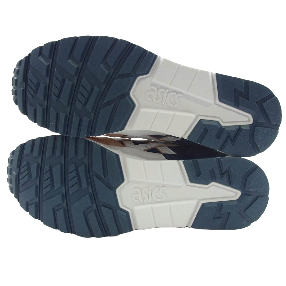 asics アシックス 1201A542-700 × KITH 10TH Gel-Lyte 5 Salmon Toe キス 10TH ゲルライト5 スニーカー ネイビー系 ピンク系 27cm【極上美品】【中古】