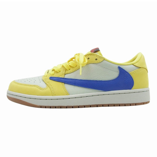 NIKE ナイキ DZ4137-700 フェイクバスターズ鑑定済 Travis Scott Women's Air Jordan 1 Retro Low OG トラヴィススコット ウィメンズ エアジョーダン1 レトロ ロー OG スニーカー イエロー系 28cm【新古品】【未使用】【中古】