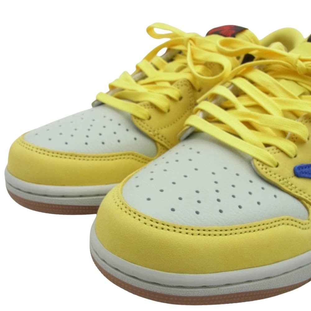 NIKE ナイキ DZ4137-700 フェイクバスターズ鑑定済 Travis Scott Women's Air Jordan 1 Retro Low OG トラヴィススコット ウィメンズ エアジョーダン1 レトロ ロー OG スニーカー イエロー系 28cm【新古品】【未使用】【中古】
