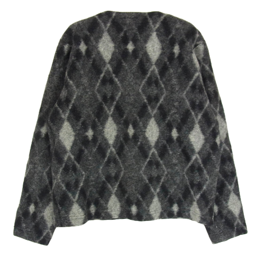 Engineered Garments エンジニアードガーメンツ アーガイル Vネック セーター ニット ブラック系 S【中古】