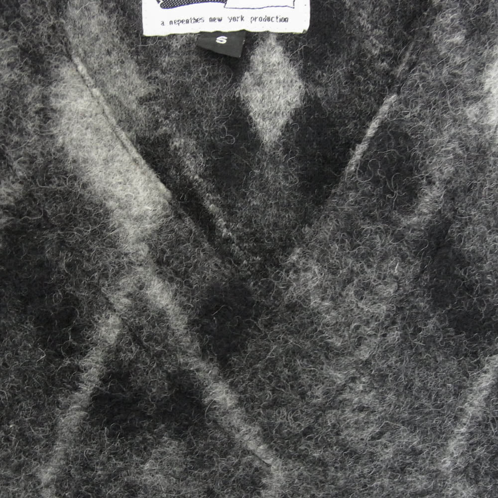 Engineered Garments エンジニアードガーメンツ アーガイル Vネック セーター ニット ブラック系 S【中古】