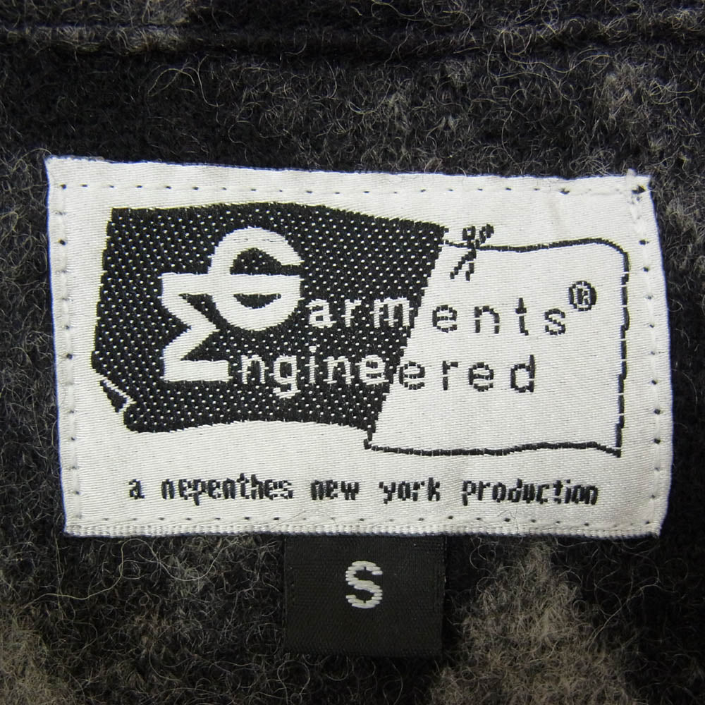 Engineered Garments エンジニアードガーメンツ アーガイル Vネック セーター ニット ブラック系 S【中古】