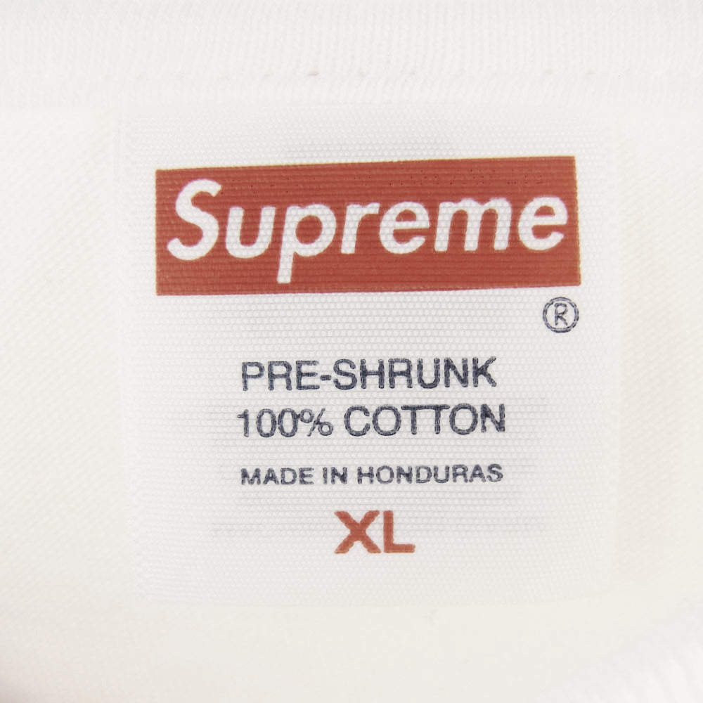 Supreme シュプリーム 25SS Announcing Tee アナウシング フロントプリント Tシャツ 半袖カットソー ホワイト系 XL【新古品】【未使用】【中古】