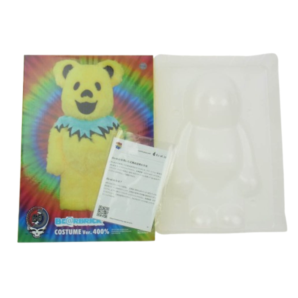 ベアブリック Grateful Dead グレイトフルデッド DANCING BEARS Ver. YELLOW 400% ダンシングベア イエロー系【新古品】【未使用】【中古】