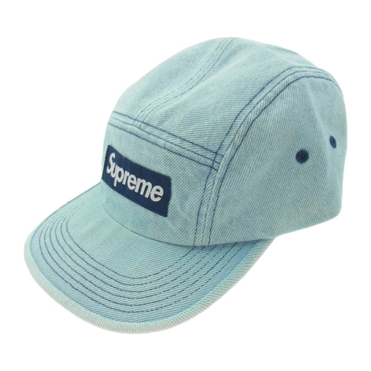 Supreme シュプリーム 25SS Denim Camp Cap Light Washed Indigo ウォッシュ加工 デニムキャップ 帽子 インディゴブルー系【新古品】【未使用】【中古】