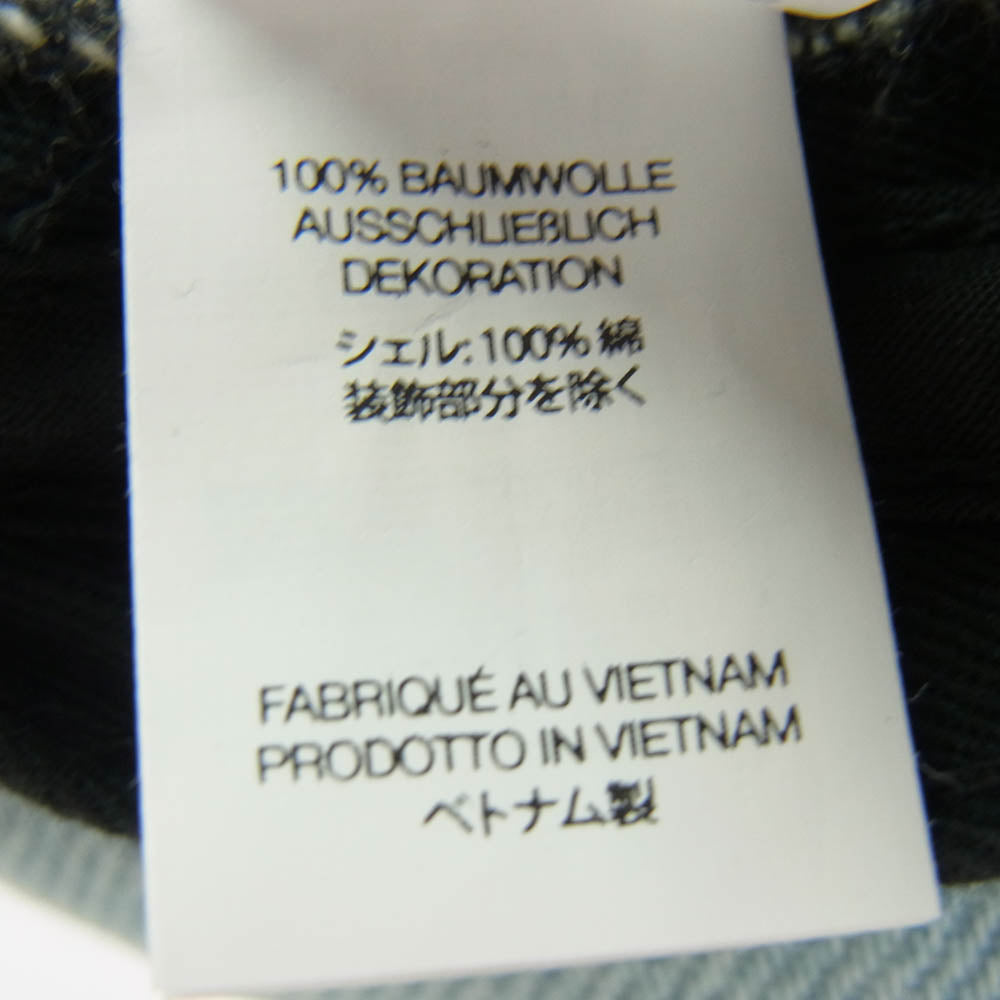 Supreme シュプリーム 25SS Denim Camp Cap Light Washed Indigo ウォッシュ加工 デニムキャップ 帽子 インディゴブルー系【新古品】【未使用】【中古】